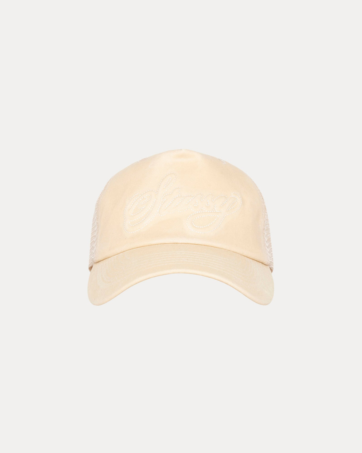 WAXED CURSIVE STITCH SNAPBACK TRUCKER