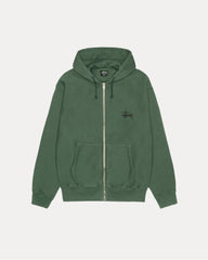 BASIC STÜSSY ZIP HOODIE PIGMENT DYED