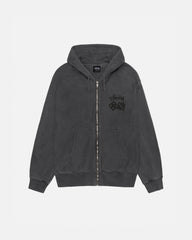 DICE ZIP HOODIE PIGMENT DYED