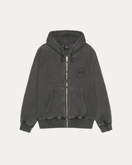 STÜSSY WEAR ZIP HOODIE PIGMENT DYED